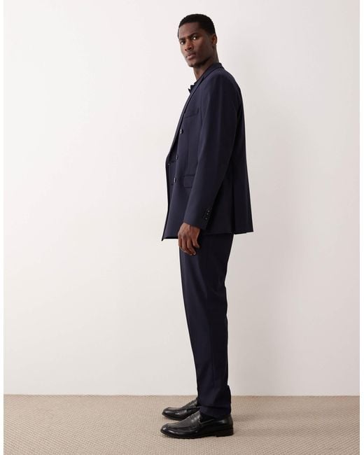Mango Blue Slim Fit Tailored Trouser Co-ord for men