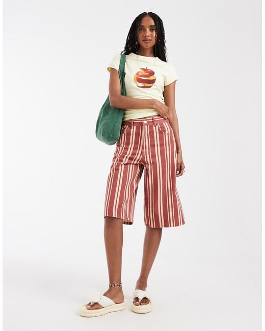 ASOS White Baby Tee With Spiral Apple Graphic