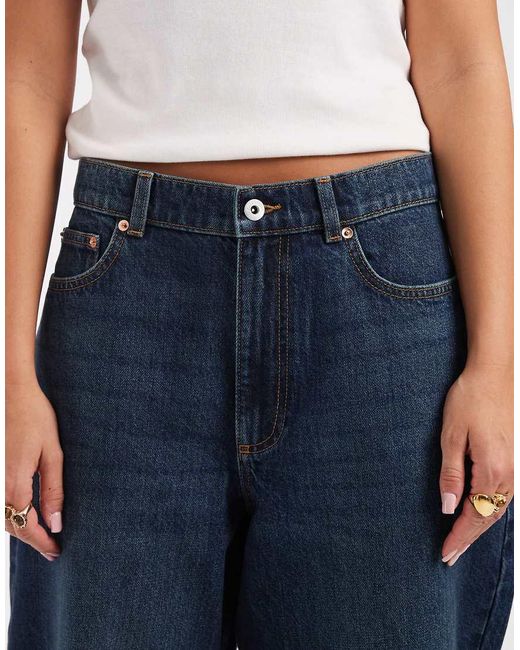Collusion Blue Antifit Mid Rise Jeans