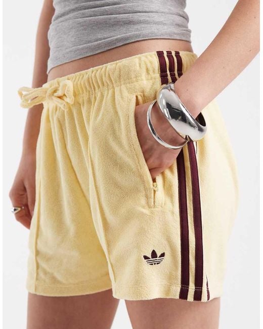 Adidas Originals White Terry Towel Shorts