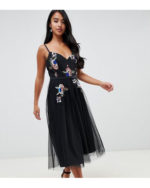 little mistress foil print mini dress with pleated skirt in black multi