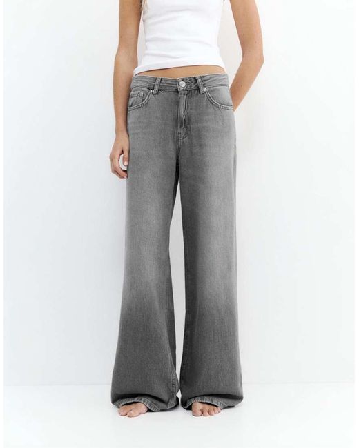 Pull&Bear White Loose Oversize Jeans