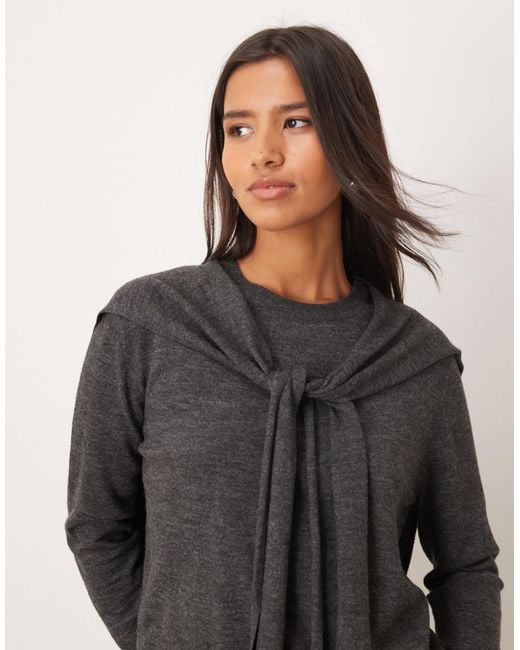 Mango Gray – wollmix-pullover