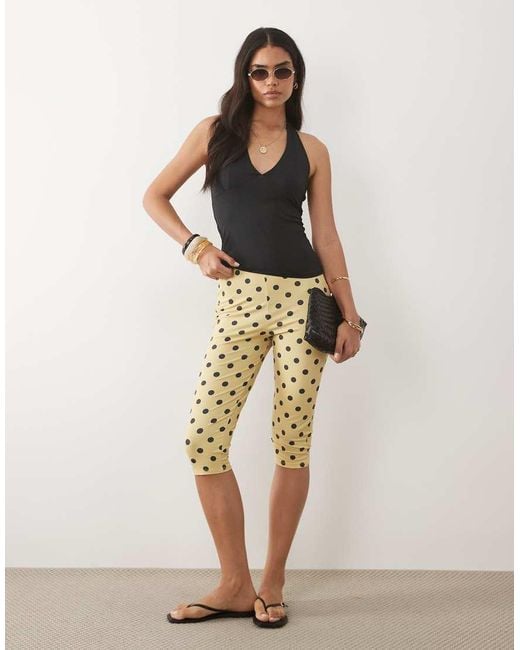 ASOS Natural Jersey Capri leggings