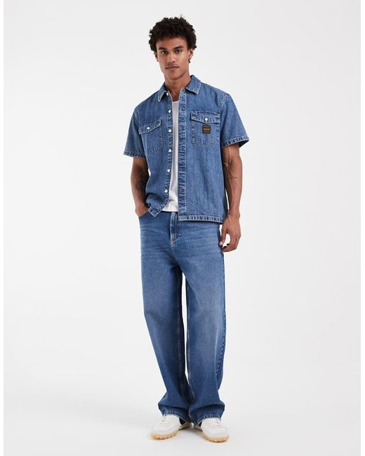 Levi's Blue Short Sleeve Workwear Pocket T-shirt for men