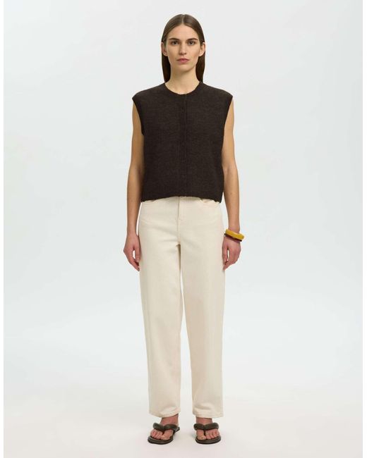 SELECTED Black – strickpullunder