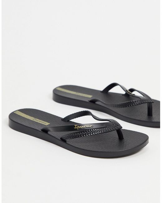 Ipanema Lolita Glitter 21 Flip Flops in Black Lyst UK