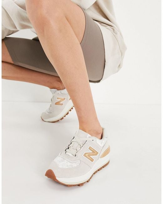 New Balance – 574 – sneaker mit keilabsatz in Weiß | Lyst AT