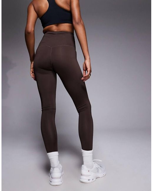 4505 Brown Tall Icon Bum Sculpt Gym legging With Inner Pocket