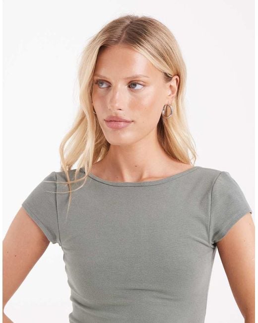 Hollister Blue Reversible V Neck Top