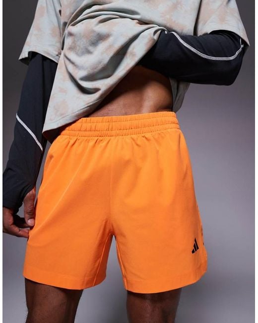 Adidas Originals Gray Adidas Training Essentials D4T Shorts for men