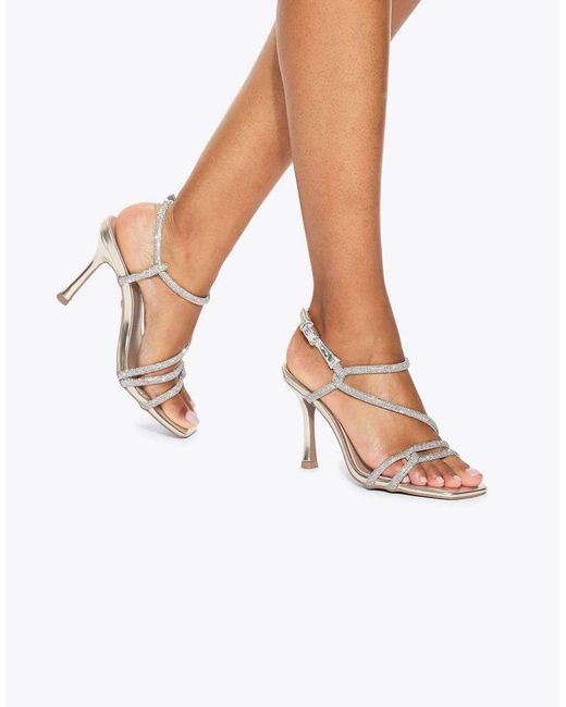 KG by Kurt Geiger White Audrey High Heeled Sandals