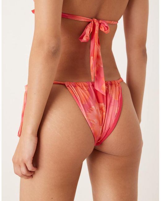 Wild Lovers Orange Bella Vista Tieside Bikini Bottoms
