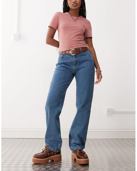 Reclaimed (vintage) Blue Straight Leg Jean