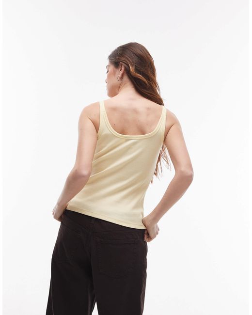 TOPSHOP Natural – geripptes trägertop