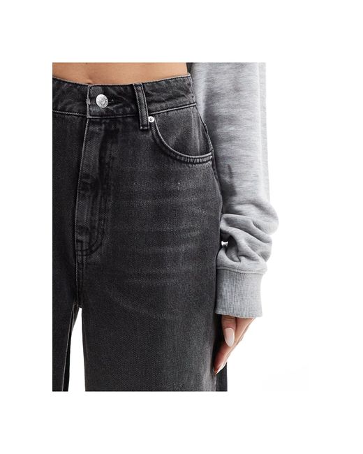 Miss Selfridge Gray baggy Jeans