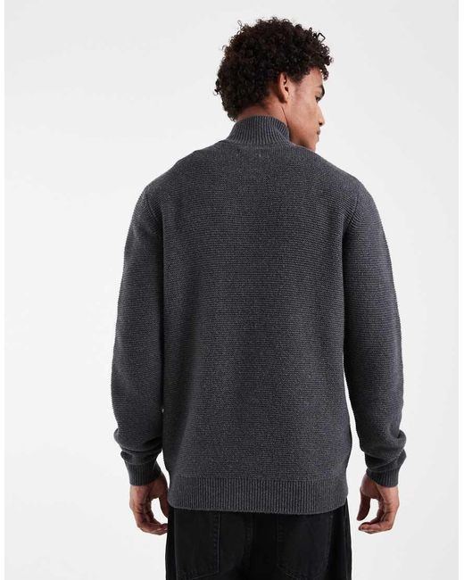 Levi's Black Quarter Zip Sweater for men