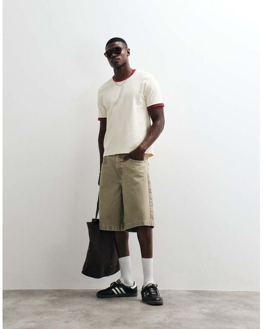 Jack & Jones White Ringer Tee for men
