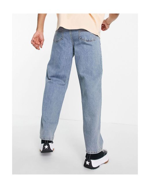 Collusion Denim X 014 - baggy 90s Jeans Met Scheuren in het Blauw voor heren  - Lyst