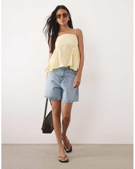 ASOS Blue Ruched Side Cami