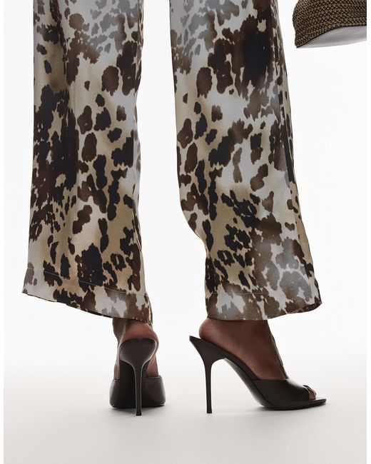Mango Brown Featuring kaia gerber – stiletto-mules