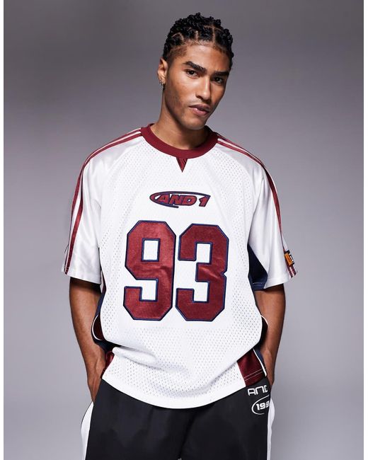 AND1 Gray Airtex Sports Jersey for men