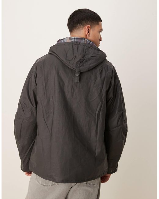 Barbour Gray Utility Sapper Wax Jacket for men