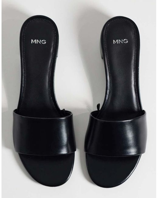 Mango Black Classic Heeled Sandals