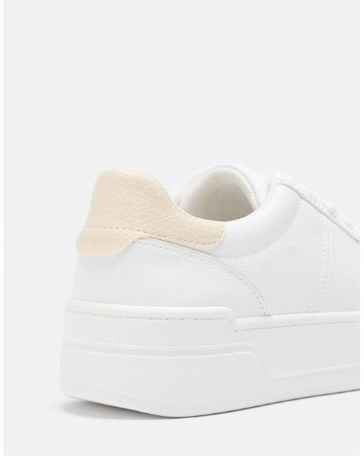 Stradivarius White – legere sneaker