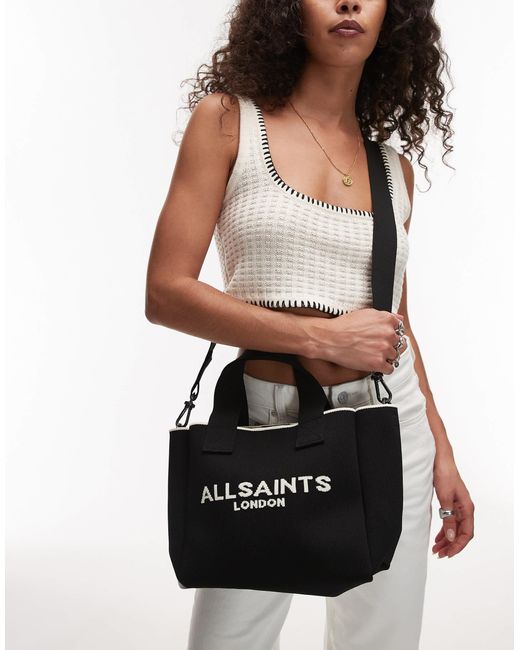 AllSaints Black – izzy – kleine tragetasche