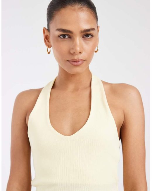 JJXX White Halter Neck Top