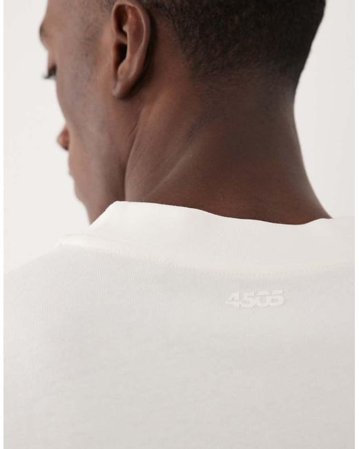 4505 Blue Long Sleeve Oversized Cotton Training T-shirt With Quick Dry Finish for men