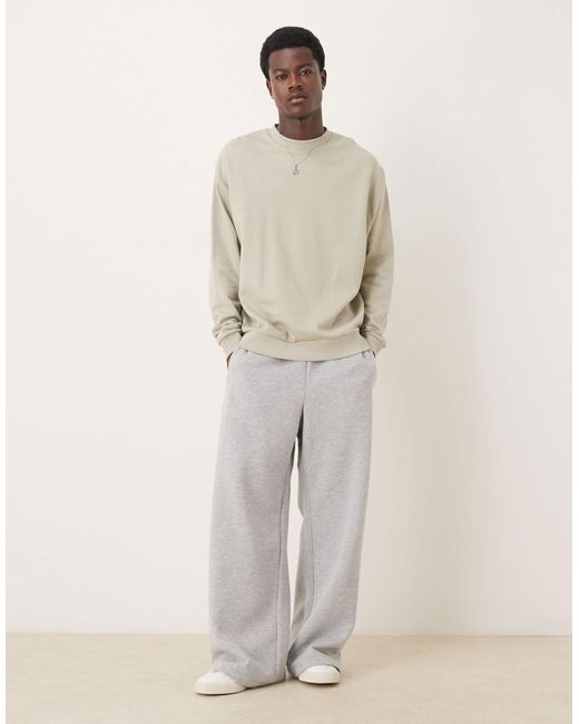 ASOS Natural Essentials Relaxed Fit Sweatshirt for men