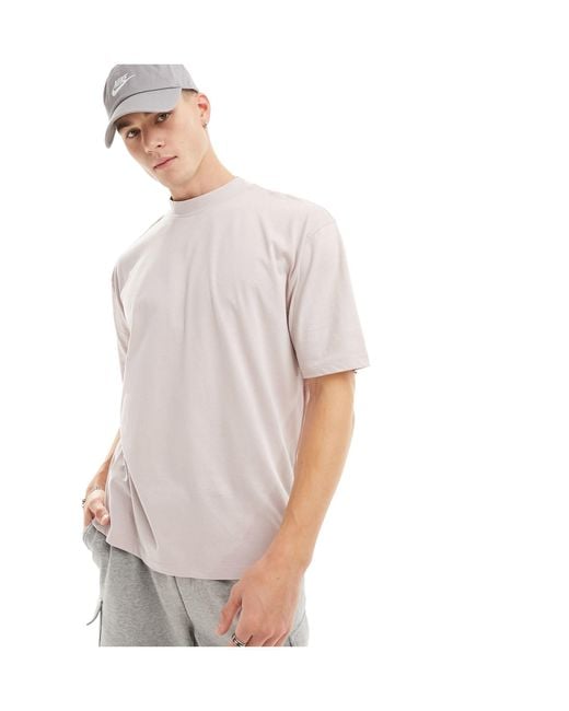 ASOS Pink Oversized T-shirt With Turtle Neck for men