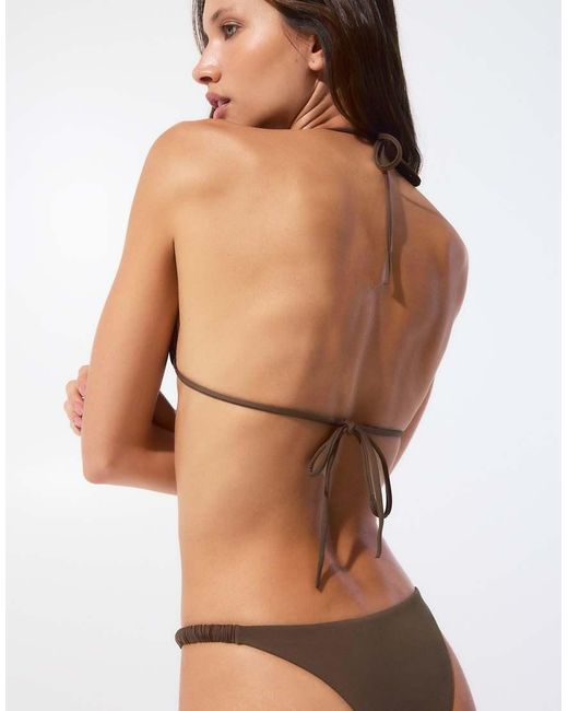 Pull&Bear Brown Brazilian Bikini Bottoms