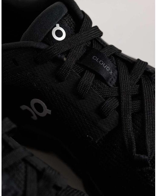 On Shoes Black Cloud X 4 Training Trainers