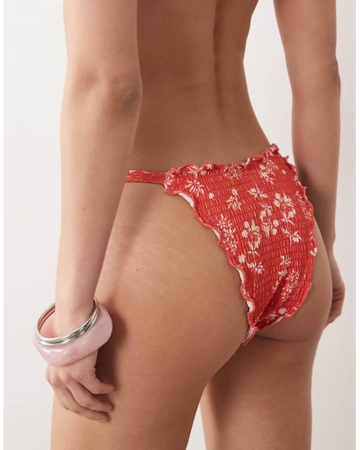 Dippin' Daisy's Red Dippin Daisys Cheeky Bikini Bottoms