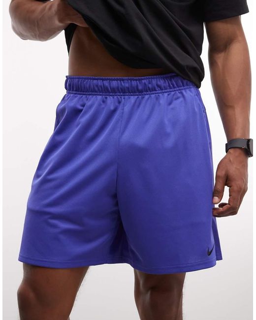Nike Blue Dri-fit Flex 7 Inch Shorts for men