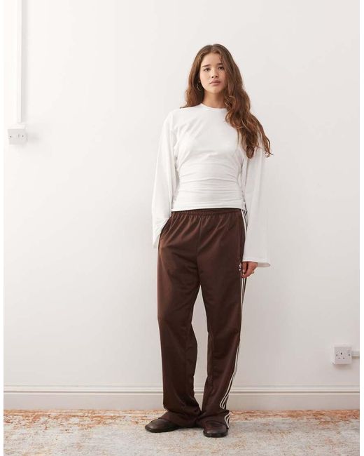 Weekday White Cinched Waist Long Sleeve T-Shirt