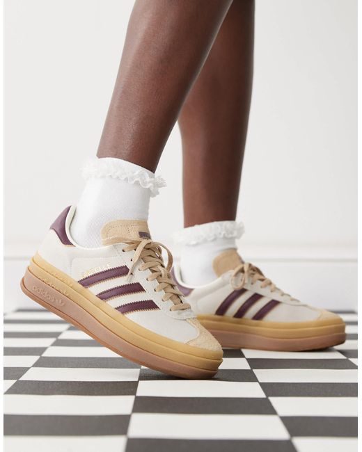 Adidas Originals Brown Gazelle Bold Trainers