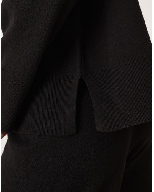 Jdy Black Knitted Jumper Co-ord