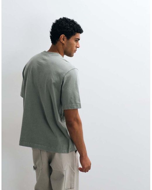 Abercrombie & Fitch Green Premium Heavyweight T-shirt for men