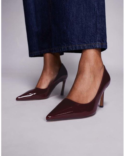 ASOS Blue Shore Mid Heel Pumps