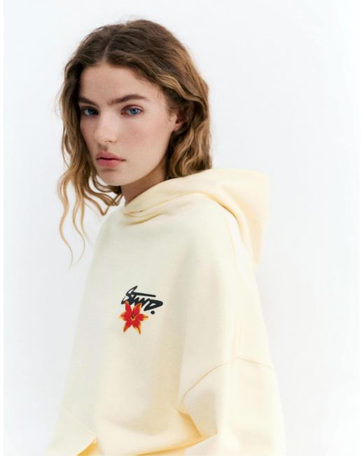 Pull&Bear White – kapuzenpullover