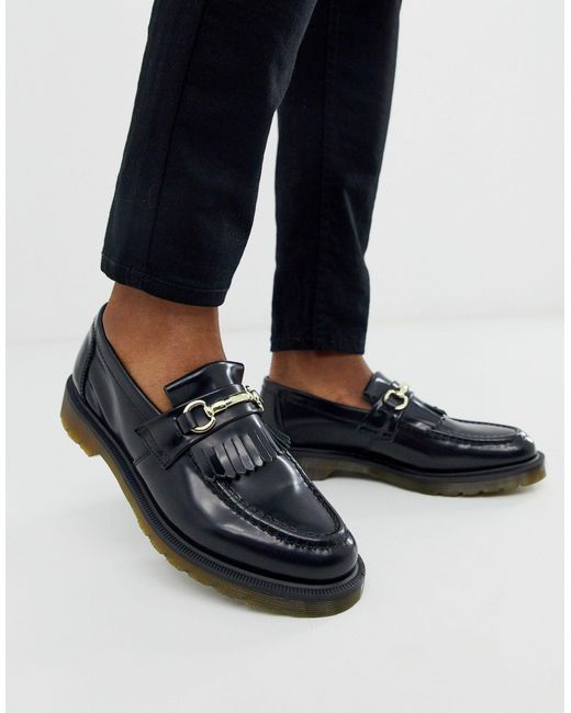 Dr. Martens – adrian – e loafer mit steg in Black für Herren