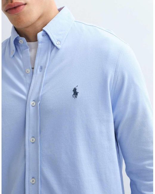 Polo Ralph Lauren Blue Longsleeve Button Up Shirt for men