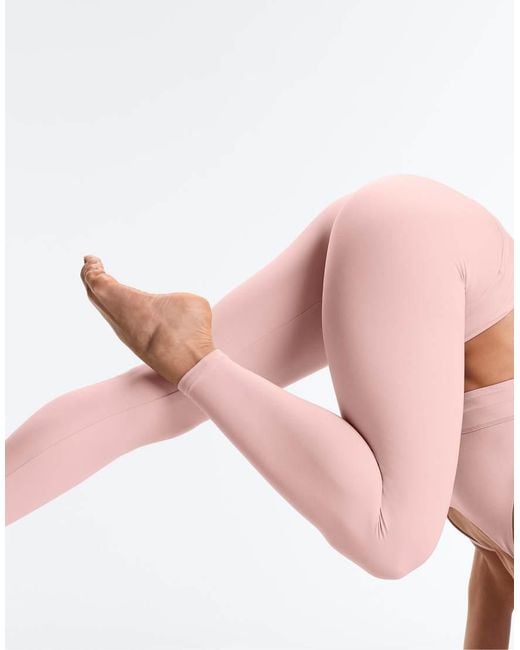 Oysho Pink Comfortlux High-rise Ankle-length leggings