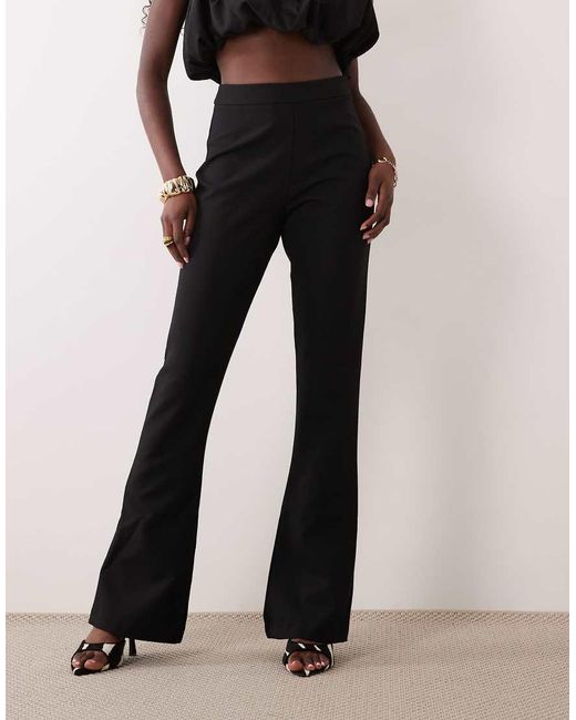 ASOS Flared Pantalon in het Black