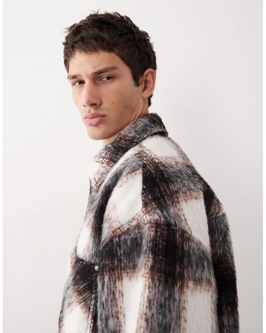 ASOS COLLECTIVE Green Oversized Quilted Jacket for men
