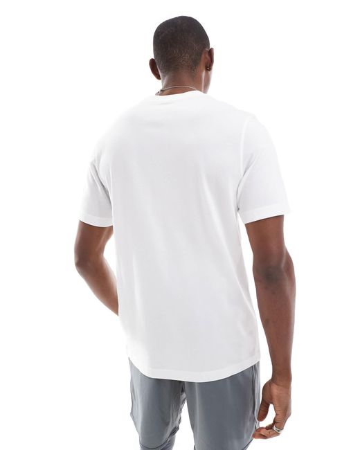 Nike White Dri-fit Slogan Short Sleeve T-shirt for men